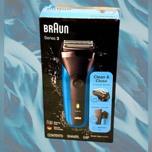 BRAUN Series 3-310S Men’s Rechargeable Wet or Dry Electric Foil Shaver